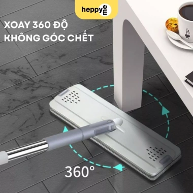 Cây lau nhà thông minh 360 độ thay thế bộ lau không thùng vắt giá ưu đãi 54.583đ