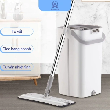 Cây lau nhà thông minh 360 tự vắt - Bộ chổi lau sàn gọn nhẹ, thiết kế sang trọng, giá ưu đãi 162.225 VND