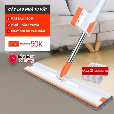 Cây lau nhà thông minh AKIITO A7 3 trong 1, tự vắt xoay 360 do, giá chỉ 219.000đ