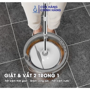 Cây lau nhà thông minh Likado LKD 817 tách nước bẩn, thùng tròn - 363.000₫