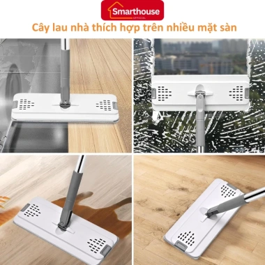 Cây Lau Nhà Thông Minh Tự Vắt, Thùng D5 Cao Cấp, Xoay 360 Độ + Bông Lau - Giá ưu đãi 378.525₫ 4 Cây Lau Nhà Thông Minh Tự Vắt, Thùng D5 Cao Cấp, Xoay 360 Độ + Bông Lau - Giá ưu đãi 378.525₫ 4