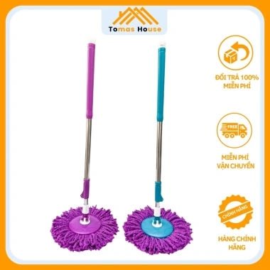 Cây lau nhà Tomas xoay 360 độ - Chổi lau mâm nhựa thay thế, giá chỉ 92.800₫