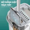 Cây Lau Nhà Tự Vắt 2 Ngăn Thông Minh - Chổi Lau Sàn Xoay 360, Tách Bụi Bẩn, Kèm Bông Lau, Giá ưu đãi 161.700 VND 5