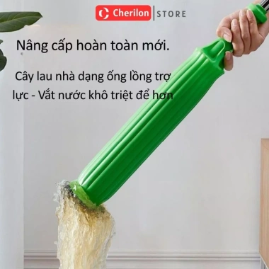 Cây Lau Nhà Tự Vắt 360 độ Thông Minh - Chổi Cán Inox 1m3 + Bông Microfiber, Giá ưu đãi 78.162 VND 8 Cây Lau Nhà Tự Vắt 360 độ Thông Minh - Chổi Cán Inox 1m3 + Bông Microfiber, Giá ưu đãi 78.162 VND 8