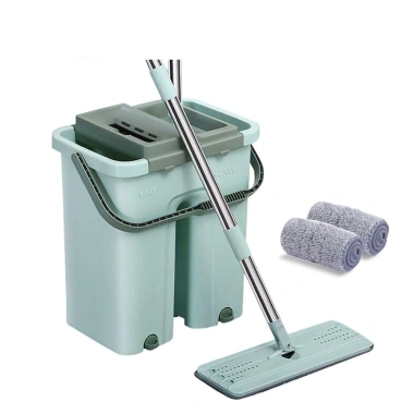 Cây lau nhà tự vắt 360 độ thông minh, có thùng đựng - Giá 221.924₫, tiện lợi 6