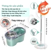 Cây Lau Nhà Tự Vắt 360° JETGO Khô Nhanh Siêu Sạch Khung Thép Không Gỉ Tặng Vải 11