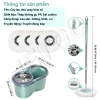 Cây Lau Nhà Tự Vắt 360° JETGO Khô Nhanh Siêu Sạch Khung Thép Không Gỉ Tặng Vải 14