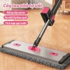 Cây Lau Nhà Tự Vắt 42cm Bàn Lau Hợp Kim Nhôm Xoay 360°, Tích Hợp Gạt Nước, Cán Thép Không Gỉ Cao Cấp, Giá 160k