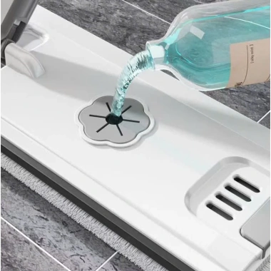 Cây Lau Nhà Tự Vắt 45x12cm Xoay 360 Đa Năng Có Bàn Lau & Xô - Giá Ưu Đãi 150k