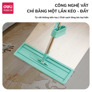 Cây Lau Nhà Tự Vắt Deli 360° - Chổi 35cm, Lau Sạch Nhiều Bề Mặt, Giá 347k 4 Cây Lau Nhà Tự Vắt Deli 360° - Chổi 35cm, Lau Sạch Nhiều Bề Mặt, Giá 347k 4