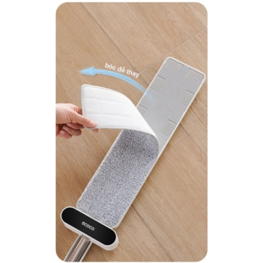 Cây lau nhà tự vắt ECOCO kháng khuẩn 360 độ - Lau sạch khô nhanh, gấp gọn GDMP