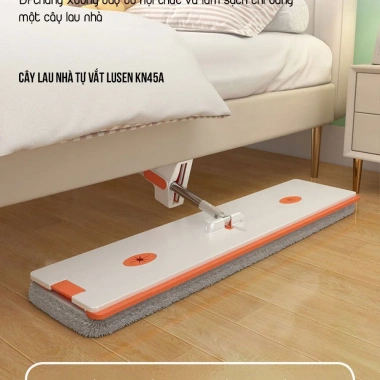 Cây lau nhà tự vắt Lusen KN45A Bàn 45cm lau 360°, sạch khô nhanh, chỉ 229.000đ 8