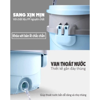 Cây lau nhà tự vắt MINMOP M20 xoay 360 độ 2 trong 1 – Lau sạch ngóc ngách, giá 205.000₫
