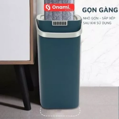 Cây Lau Nhà Tự Vắt MOP Scratch Thông Minh - Thùng 2 Ngăn Giặt Vắt Riêng, Xoay 360 độ 2