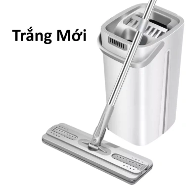 Cây Lau Nhà Tự Vắt MOP Scratch Thông Minh - Thùng 2 Ngăn Giặt Vắt Riêng, Xoay 360 độ 10