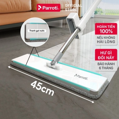 Cây Lau Nhà Tự Vắt Parroti Magic MG03 - Bàn Lau Xoay 360 độ, Tích hợp Gạt Nước, Giá ưu đãi 258.999 VND