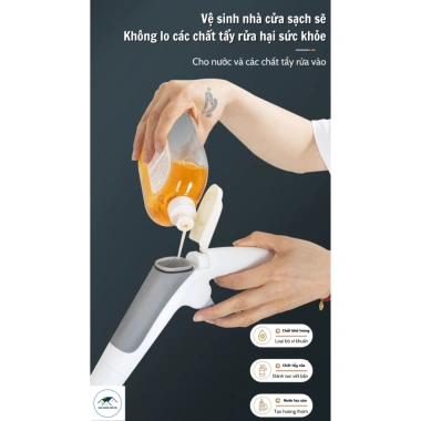 Cây lau nhà tự vắt phun sương xoay 360 độ Chổi lau đa năng tiết kiệm nước giá ưu đãi 281.000đ