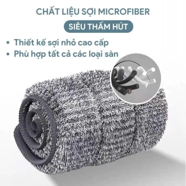 Cây lau nhà tự vắt PTLUXURY 360 độ cao cấp - tặng 2 bông lau, giảm giá 130k 4 Cây lau nhà tự vắt PTLUXURY 360 độ cao cấp - tặng 2 bông lau, giảm giá 130k 4