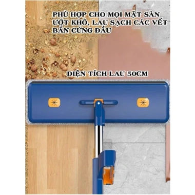 Cây lau nhà tự vắt PVL KN50 - chổi xoay 360°, bàn 50x13cm hợp kim nhôm - 208.950 VND 5