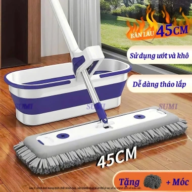 Cây Lau Nhà Tự Vắt SUMI 45cm - Chổi Bông San Hô Chenille Xoay 360°, Giá 168.000đ 9 Cây Lau Nhà Tự Vắt SUMI 45cm - Chổi Bông San Hô Chenille Xoay 360°, Giá 168.000đ 9