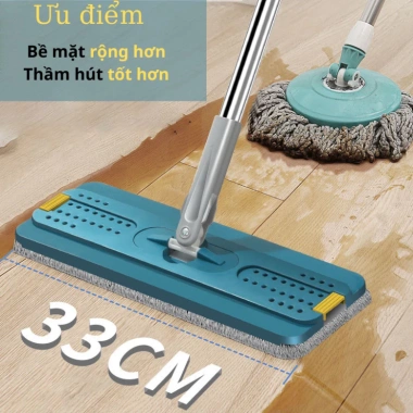 Cây Lau Nhà Tự Vắt Thông Minh 360 Độ Cao Cấp - Lau sạch nhanh, tiện lợi 80.000₫