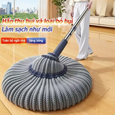 Cây Lau Nhà Tự Vắt Thông Minh 360 Vắt Cực Khô - Chổi Lau Nhanh Chóng, Giá 98.000₫ 2