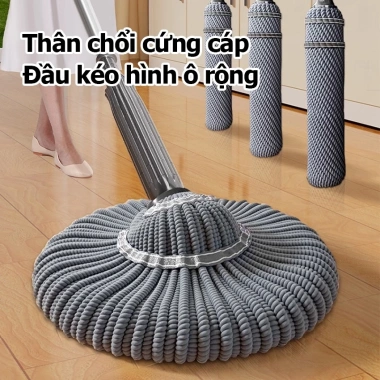 Cây Lau Nhà Tự Vắt Thông Minh 360 Vắt Cực Khô - Chổi Lau Nhanh Chóng, Giá 98.000₫ 3