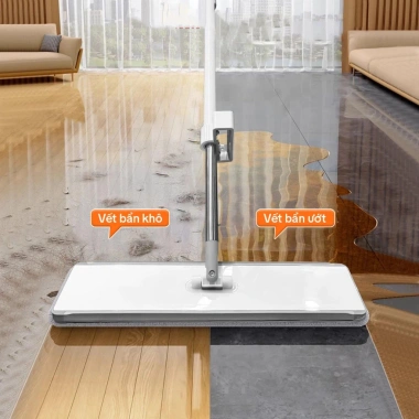 Cây lau nhà tự vắt thông minh đầu lau xoay 360, tích hợp bàn gạt nước - Vệ sinh hiệu quả, giá chỉ 225.720đ 3