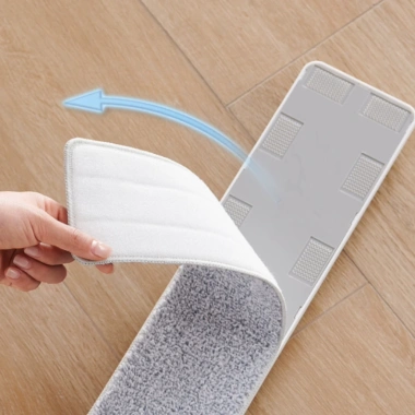 Cây Lau Nhà Tự Vắt Thông Minh ECOCO - Kháng Khuẩn Ion Bạc, Xoay 360, INOX & ABS 5
