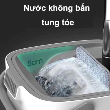 Cây Lau Nhà Tự Vắt Thông Minh MOPScratch 360 độ - Chổi Lau và Thùng 2 Ngăn, Giảm Giá 286.841₫ 5