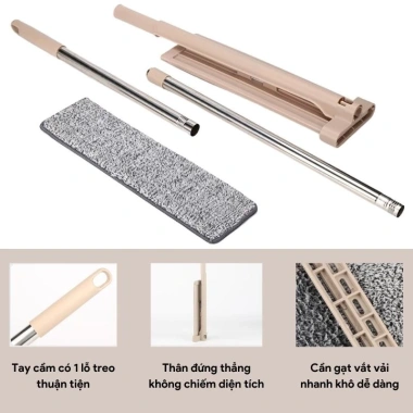 Cây lau nhà tự vắt thông minh xoay 360 độ cao cấp - Giá chỉ 49.000 VND