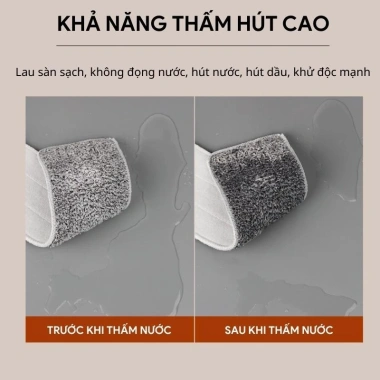 Cây lau nhà tự vắt thông minh xoay 360 độ cao cấp - Giá chỉ 49.000 VND