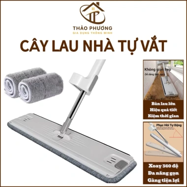 Cây Lau Nhà Tự Vắt Thông Minh Xoay 360 - Lau Sạch Khô Nhanh Kèm Miếng Lau Giá 101.000 VND
