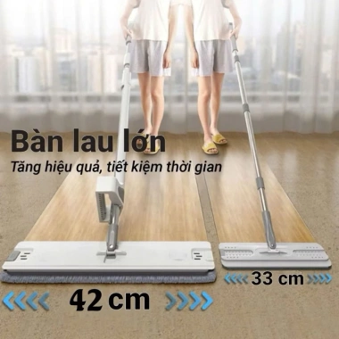 Cây Lau Nhà Tự Vắt Thông Minh Xoay 360 - Lau Sạch Khô Nhanh Kèm Miếng Lau Giá 101.000 VND