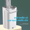 Cây lau nhà tự vắt xoay 360 độ, inox, 1 thùng 2 cây + 8 bông, giá chỉ 270.375 đ 4