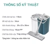Cây lau nhà tự vắt xoay 360 độ, inox, 1 thùng 2 cây + 8 bông, giá chỉ 270.375 đ 9