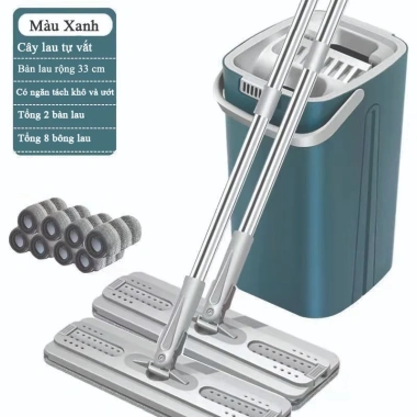 Cây lau nhà tự vắt xoay 360 độ, inox, 1 thùng 2 cây + 8 bông, giá chỉ 270.375 đ 10 Cây lau nhà tự vắt xoay 360 độ, inox, 1 thùng 2 cây + 8 bông, giá chỉ 270.375 đ 10
