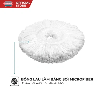 Cây lau nhà xoay 360 độ Sunhouse KS-MO350I - Giá ưu đãi 122k, bảo hành 6 tháng