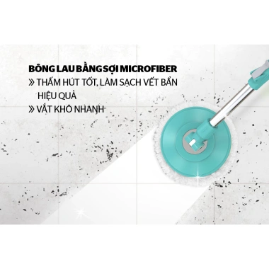 Cây lau nhà xoay 360 độ Sunhouse KS-MO350I - Giá ưu đãi 122k, bảo hành 6 tháng
