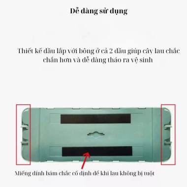 Cây Lau Nhà Xoay 360 Nâng Cấp – Bàn Inox Chắc Chắn, Bông Lau Không Xô Lệch, Giá 60.900₫