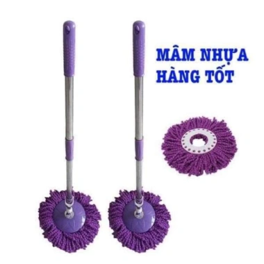 Cây lau rời GIA DỤNG TRẦN TÍN - Cây lau nhà Inox xoay 360°, giá 25.000₫