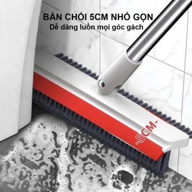 Cây Lau Sàn Nhà Tắm Đa Năng 2 trong 1 – Chổi Cọ Toilet & Gạt Nước OENON Giá 109k