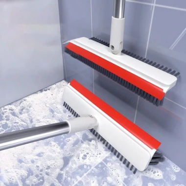 Cây Lau Sàn Nhà Tắm Đa Năng 2 trong 1 – Chổi Cọ Toilet & Gạt Nước OENON Giá 109k