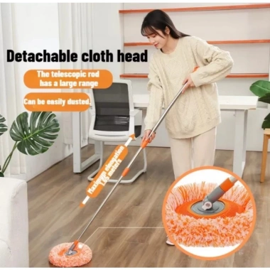 Cây lau tường 180cm hình tròn, xoay linh hoạt, vắt kiệt nước, lau nhanh khô - 68k 2