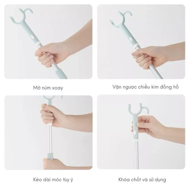 Cây Lấy Đồ Phơi Quần Áo Trên Cao Rút Gọn 1m2 Không Gỉ - Nhỏ Gọn, Nhẹ, Siêu Bền, Giá 65.000 VND 7 Cây Lấy Đồ Phơi Quần Áo Trên Cao Rút Gọn 1m2 Không Gỉ - Nhỏ Gọn, Nhẹ, Siêu Bền, Giá 65.000 VND 7