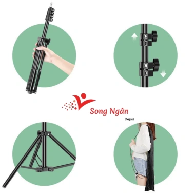 Cây livestream điện thoại 3 chân kẹp điện thoại – Hỗ trợ chụp ảnh, quay video, gậy livestream chỉ 90k