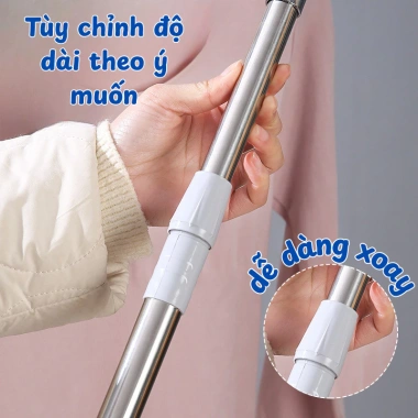Cây Móc Phơi Quần Áo Hopi 1m2 Kéo Giãn, Gậy Đa Năng Inox 304 Chống Gỉ, Độ Bền Cao, Tiện Lợi - Giá chỉ 59.000₫ 5