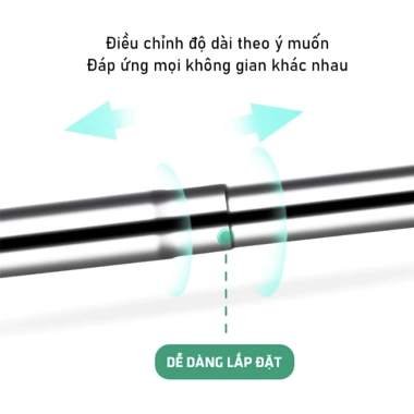 Cây phơi đồ gấp gọn đa năng - Không cần khoan vít, tháo lắp nhanh, giá chỉ 35.000₫