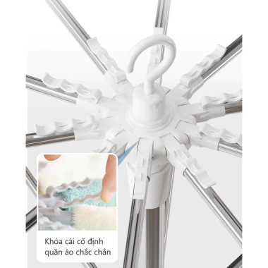 Cây Phơi Đồ Inox 3 Tầng Cho Bé Honper 40 Kẹp Xoay 360 Độ Chắc Chắn Giá 419.000