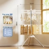 Cây phơi đồ inox đa năng Zenlife 3 tầng 170cm 48 kẹp xoay 360 độ giá 217.000đ 10